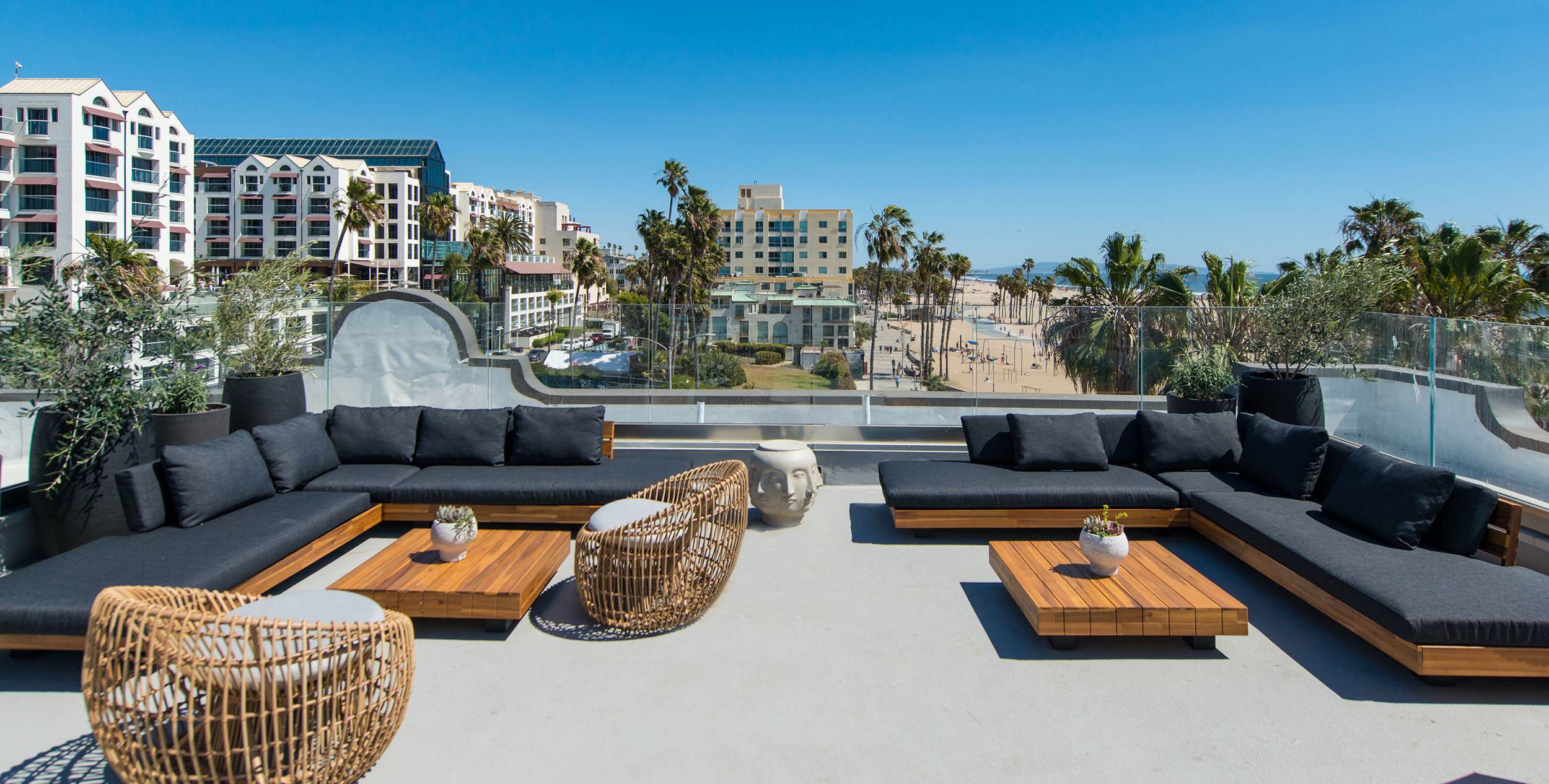 The Purser Santa Monica rooftop beach view
